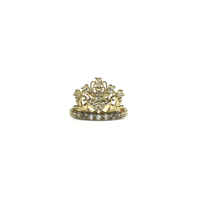 Majestic Floral CZ Ring (14K) front - Lucky Diamond - New York