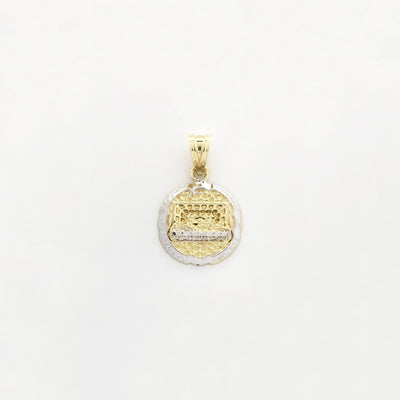 The Last Supper Two-Tone Medallion Pendant Nugget Finish (14K) - Lucky Diamond - New York