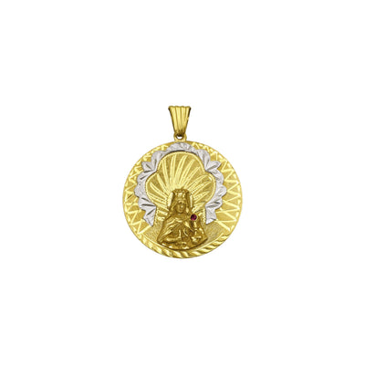 Saint Barbara Medallion Pendant (18K) front - Lucky Diamond - New York