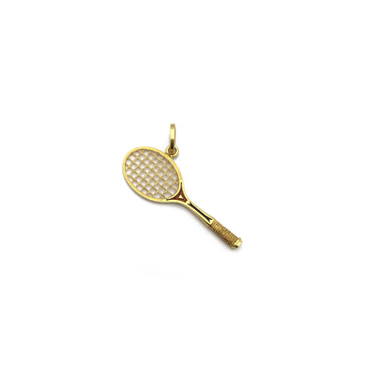 Tennis Racquet Pendant (18K) diagonal - Lucky Diamond - New York