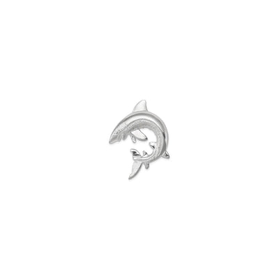Leaping Shark Pendant (Silver) front - Lucky Diamond - New York
