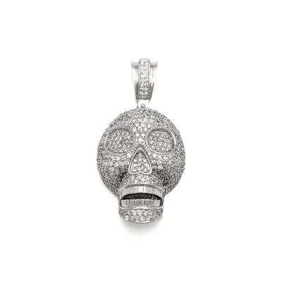 Icy Skull Pendant (Silver) front - Lucky Diamond - New York