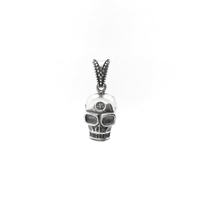 Antique Skull Pendant (Silver) front - Lucky Diamond - New York