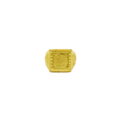 Chinese Sailing Ship 帆船 Ring (24K) front - Lucky Diamond - New York