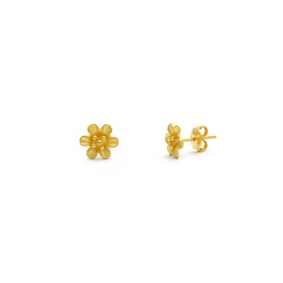 Lily Flower Stud Earring (24K) main - Lucky Diamond - New York