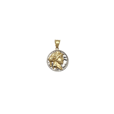 Athenas Godness Medallion Pendant (14K) Lucky Diamond New York