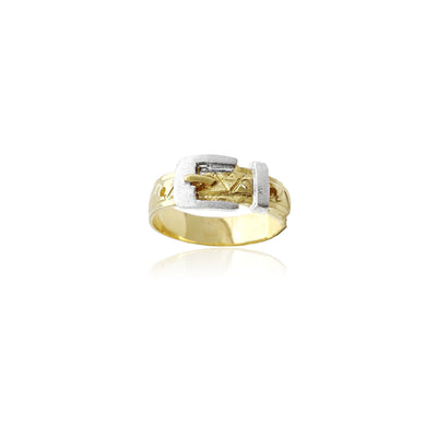 Belt & Buckle Ring (14K) Lucky Diamond New York