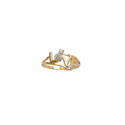 Bypass Love Ring (14K) Lucky Diamond New York