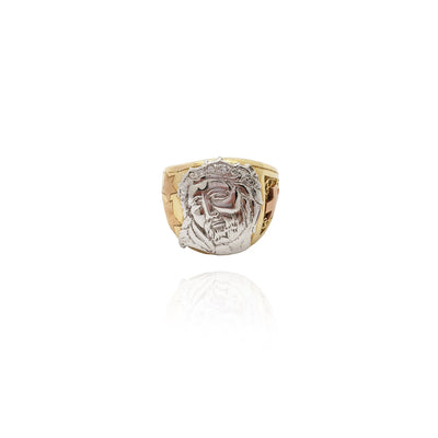 CZ Crown Jesus Head Ring (14K) New York Lucky Diamond