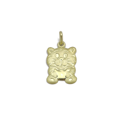 [虎] Chinese Zodiac Tiger Pendant (14K) Lucky Diamond New York