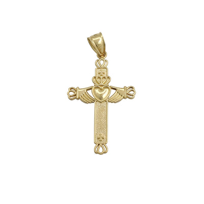 Claddagh Cross Pendant (14K) Lucky Diamond New York