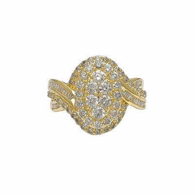 Diamond Cluster Lady Ring (10K) Lucky Diamond New York