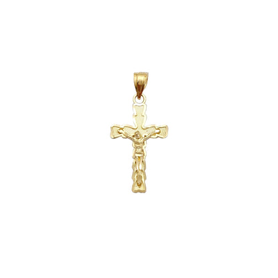 Diamond Cuts Crucifix Pendant (14K) Lucky Diamond New York