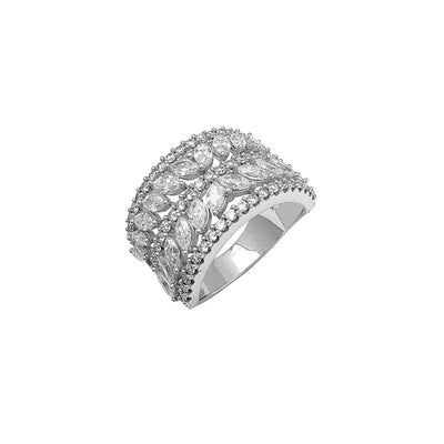 Diamond Marquise & Round Lady Ring (14K) Lucky Diamond New York
