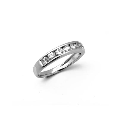 Diamond Channel Set Wedding Ring (14K) Lucky Diamond New York