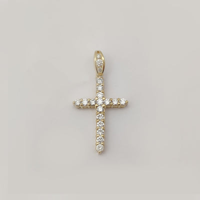 Diamond Cross Pendant (14K) Lucky Diamond New York