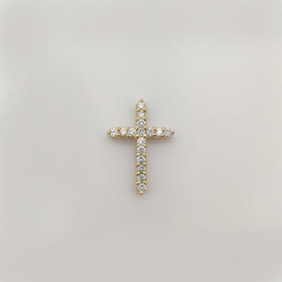 Diamond Cross Pendant (14K) Lucky Diamond New York