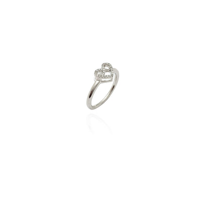 Diamond Open Heart Ring (14K) New York Lucky Diamond