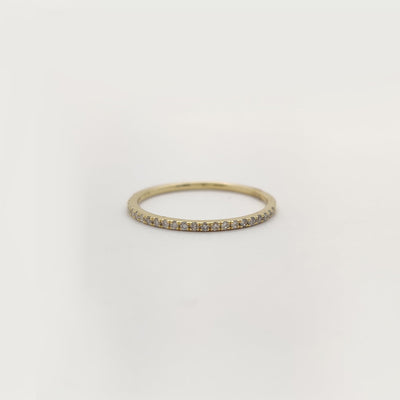Diamond Pave Wedding Ring (14K) Lucky Diamond New York
