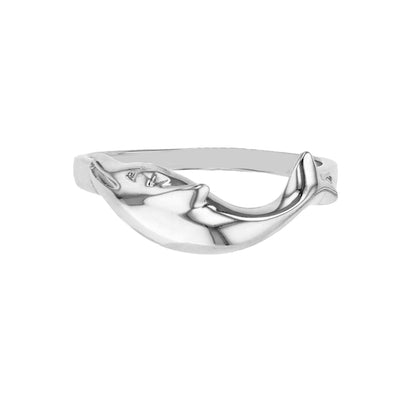 Dolphin Ring (Silver) Lucky Diamond New York