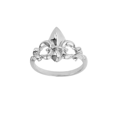 Fleur de Lis Ring (Silver) Lucky Diamond New York