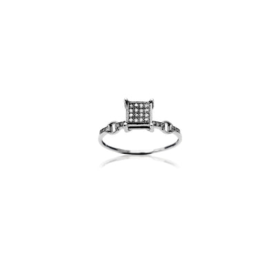 Floating Bridge Setting Engagement Ring (10K) Lucky Diamond New York