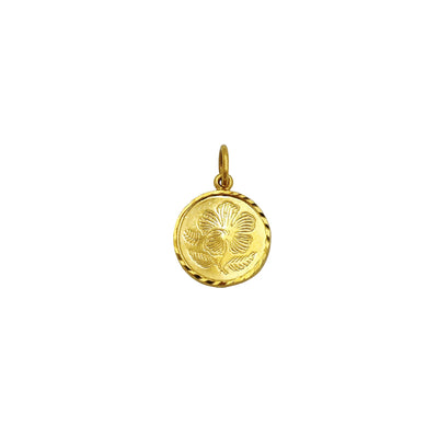 Flower Medallion Pendant (24K) Lucky Diamond New York
