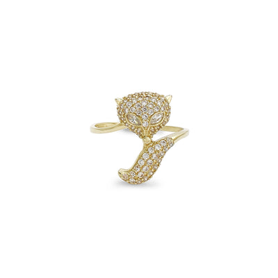 Pave Fox Ring (14K) Lucky Diamond New York