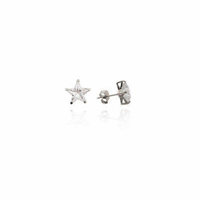 Geometric Star CZ Earrings (14K) New York Lucky Diamond