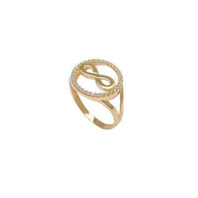 Halo Pave Infinity Ring (14K) Lucky Diamond New York