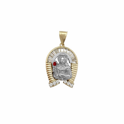 Horseshoe Saint Barbara Pendant (10K) Lucky Diamond New York