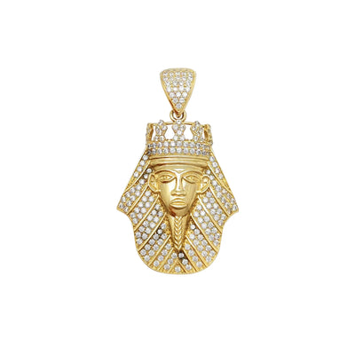 Iced-Out Pharaoh Pendant (14K) Lucky Diamond New York