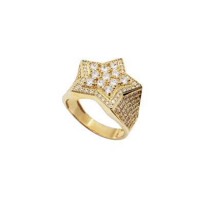 Iced-Out Star Ring (10K) Lucky Diamond New York