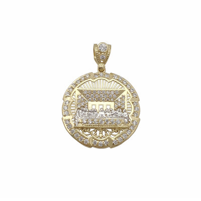 Iced-Out Last Supper Medalion Pendant (10K) Lucky Diamond New York