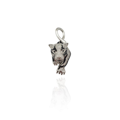 Iced-Out Panther CZ Pendant (Silver) New York Lucky Diamond