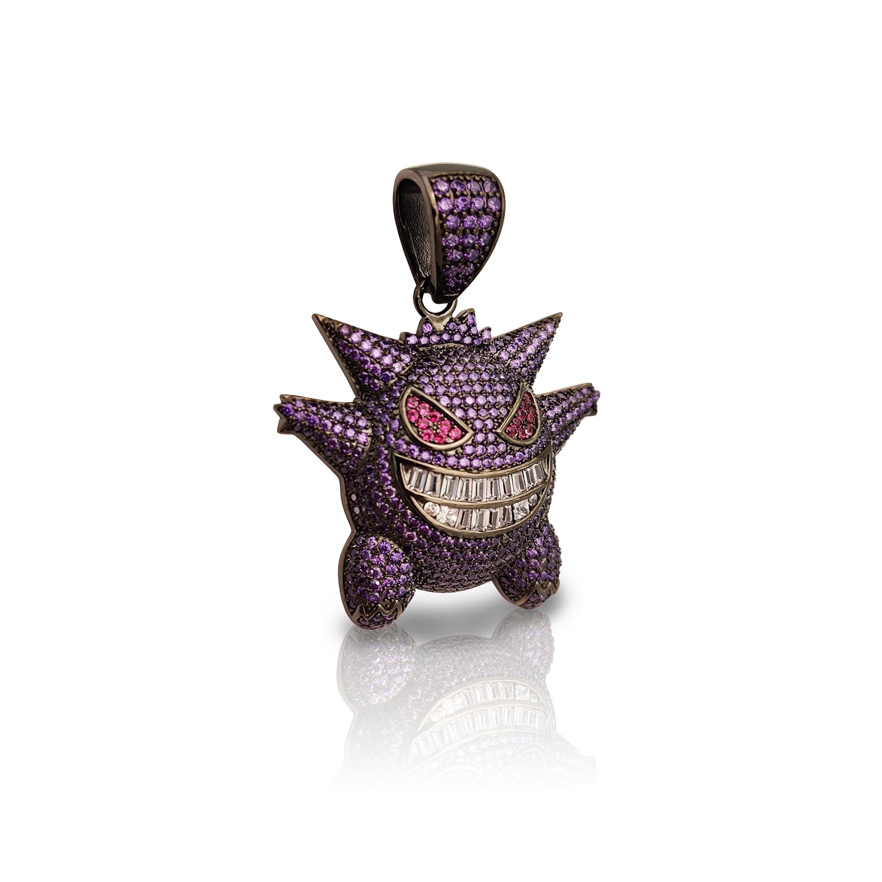 Iced Out Gengar Pendant (Silver) – Lucky D