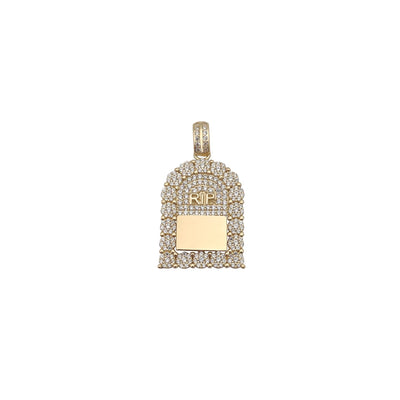 Iced Out Tombstone (R.I.P) Pendant (14K) Lucky Diamond New York