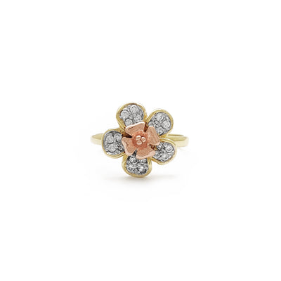 Icy Blossom Flower Ring (14K) Lucky Diamond New York