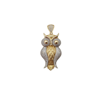 Icy Pave Owl Pendant (14K) Lucky Diamond New York