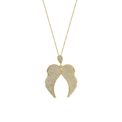 Icy Winged Necklace (14K) Lucky Diamond New York