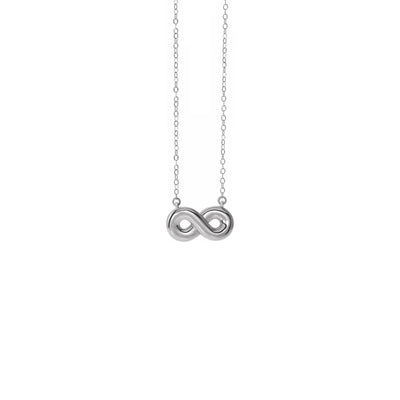 Infinity Ash Holder Necklace (Silver) front - Lucky Diamond - New York