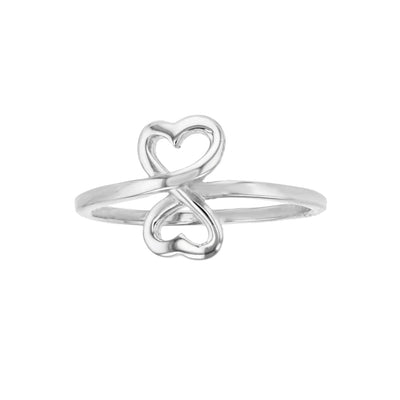 Infinity Heart Ring (Silver) Lucky Diamond