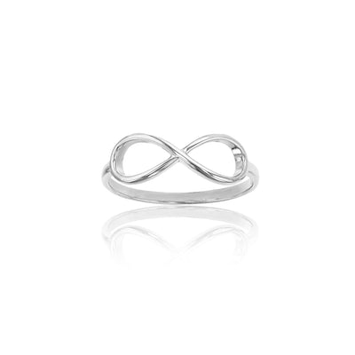 Infinity Sideways Ring (Silver) Lucky Diamond New York