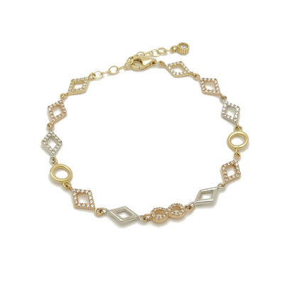 Infinity Fancy Bracelet (14K) Yellow Gold, White Gold, Rose Gold, Lucky Diamond