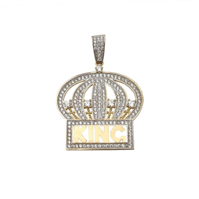 King Crown Pendant (10K) Lucky Diamond New York