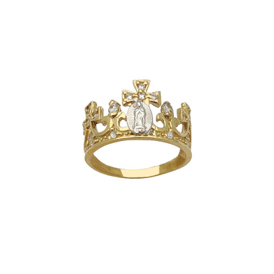 King Crown Virgin Mary Ring (14K) Lucky Diamond New York