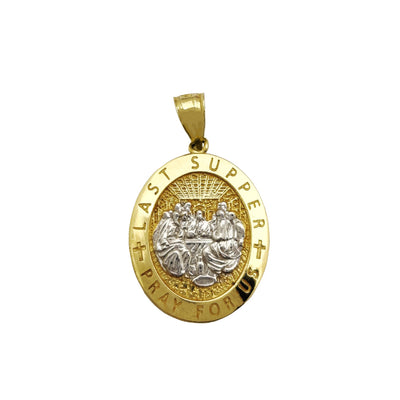 Last Supper Oval Medallion Pendant (14K) Lucky Diamond New York