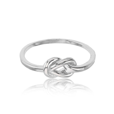 Love Knot Ring (Silver) Lucky Diamond New York