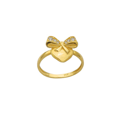 Love Ribbon Ring (14K) Lucky Diamond New York