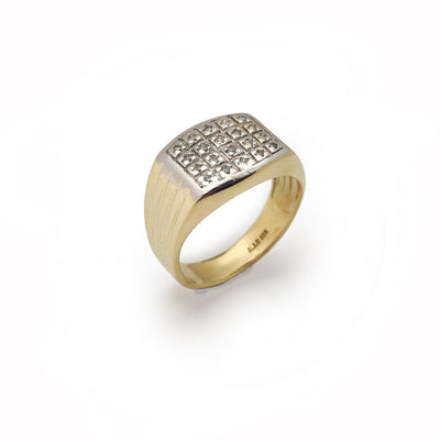 Men's Prong Set Diamond Ring (10K) Lucky Diamond New York